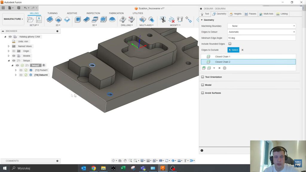 Wykluczanie krawędzi w strategii Deburr.