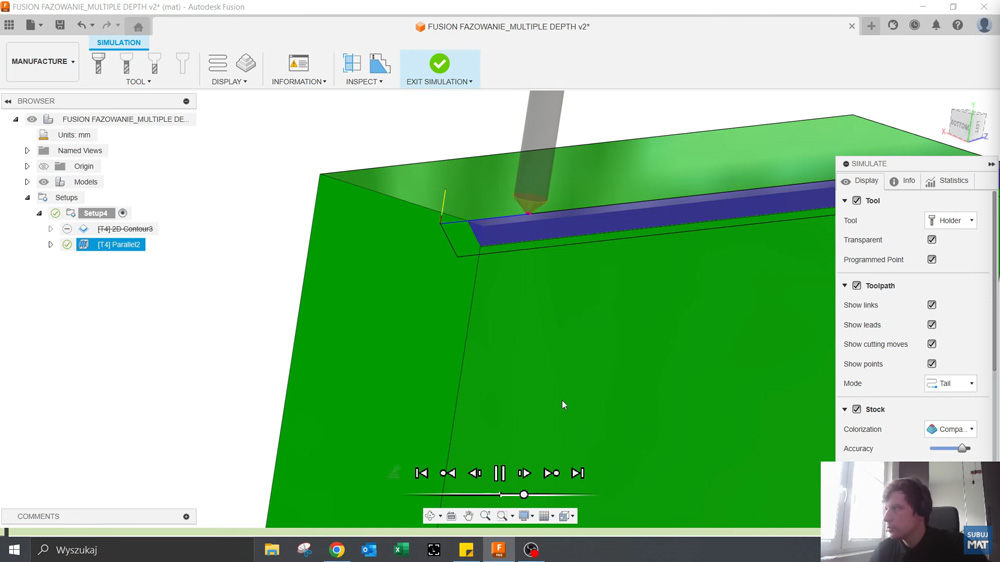 Efekt końcowy – faza w kilku przejściach w Fusion po zastosowaniu obu metod
